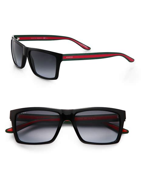 gucci rectangle sunglasses|Gucci rectangular sunglasses men.